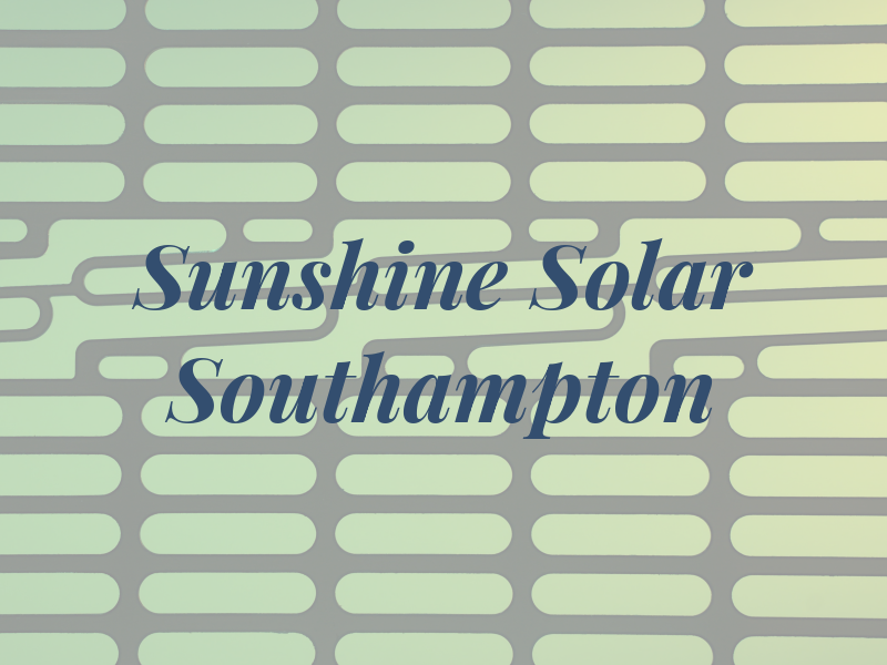 Sunshine Solar Southampton