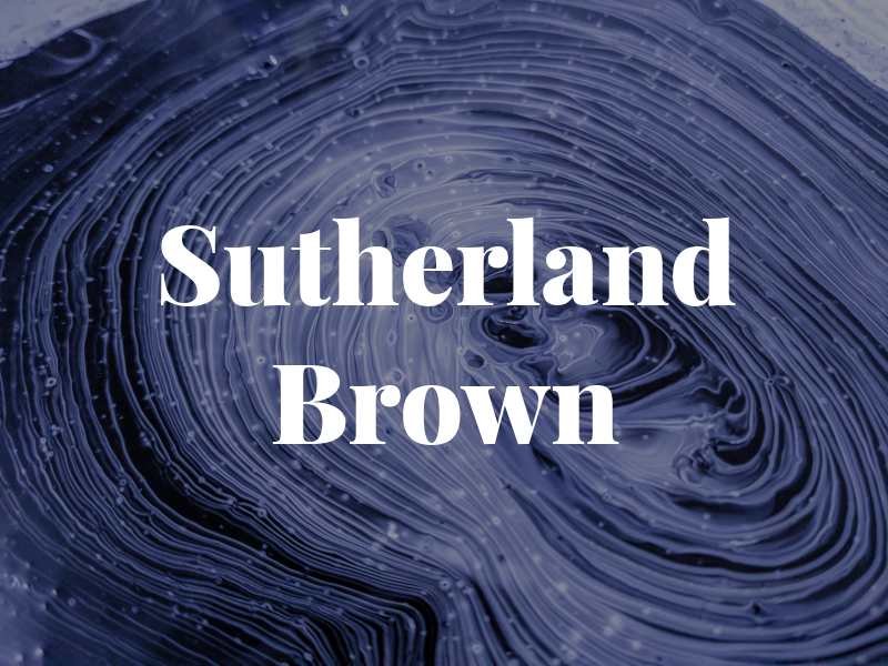 Sutherland Brown