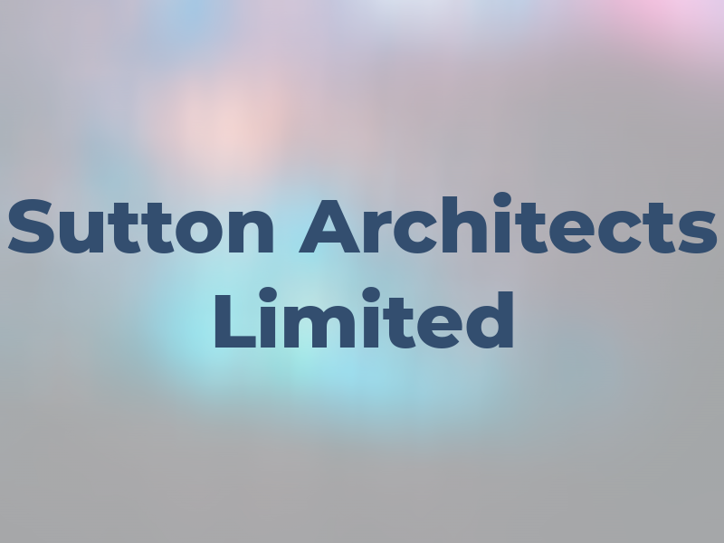 Sutton Cox Architects Limited