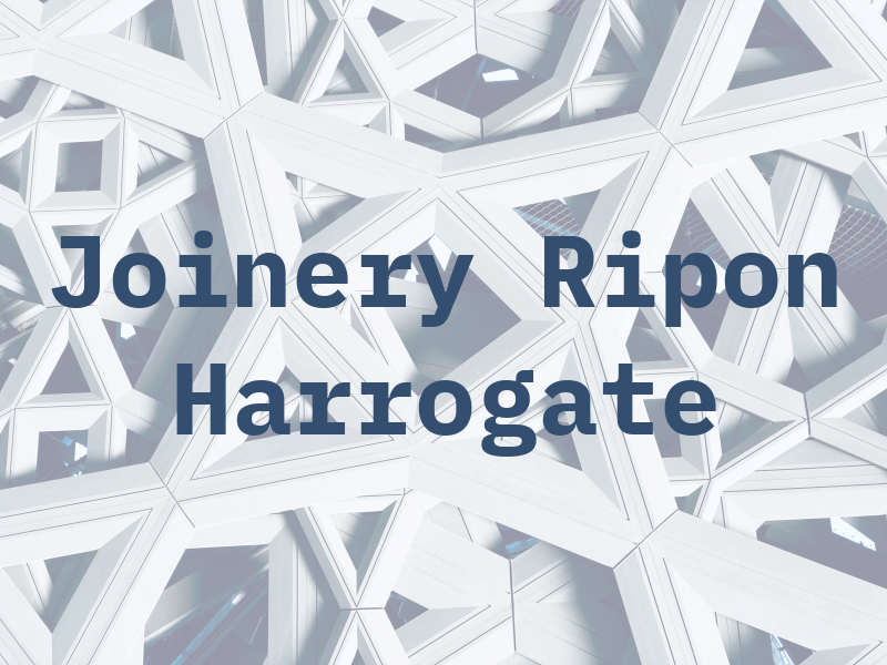 SRM Joinery Ripon & Harrogate