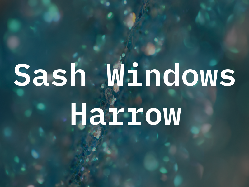 Sash Windows Harrow