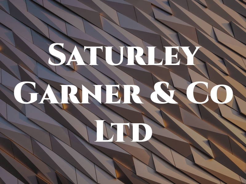 Saturley Garner & Co Ltd