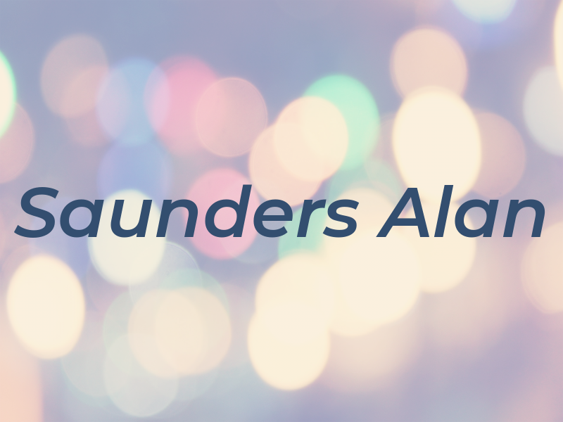 Saunders Alan