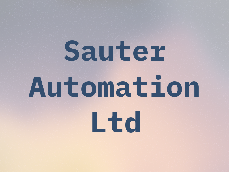 Sauter Automation Ltd