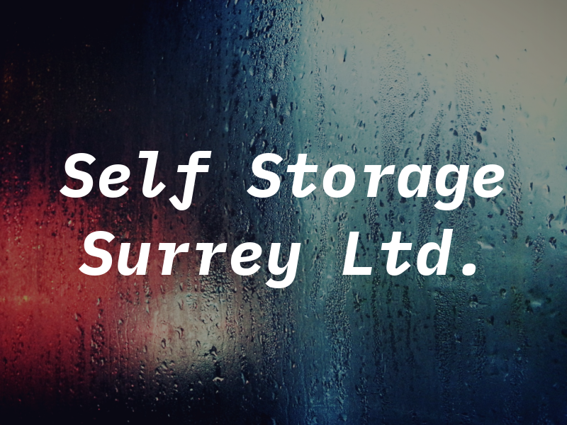 Self Storage Surrey Ltd.