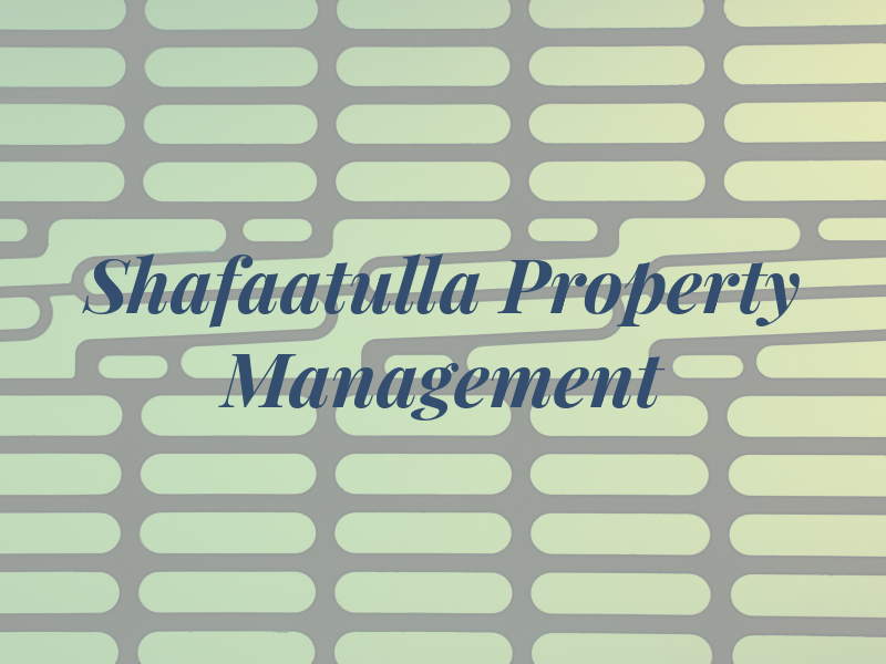 Shafaatulla Property Management