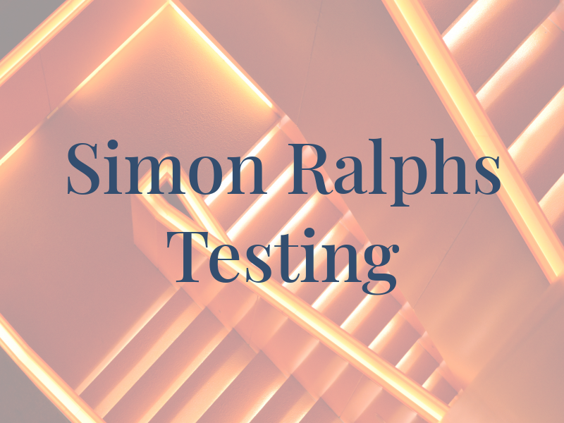 Simon Ralphs Pat Testing