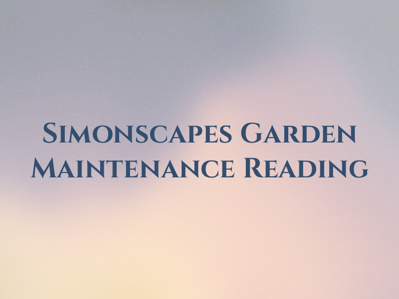 Simonscapes Garden Maintenance Reading