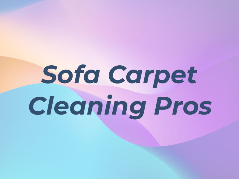 Sofa & Carpet Cleaning Pros