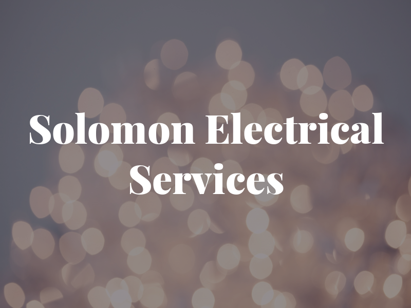 Solomon Electrical Services Ltd