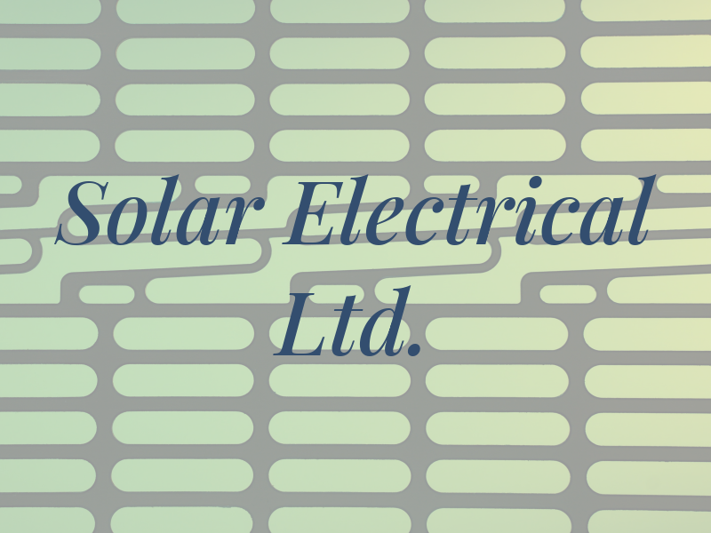 Solar 1 Electrical Ltd.