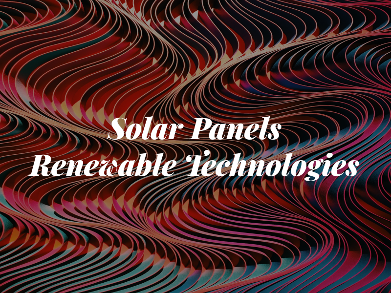 Solar Panels MIG Renewable Technologies