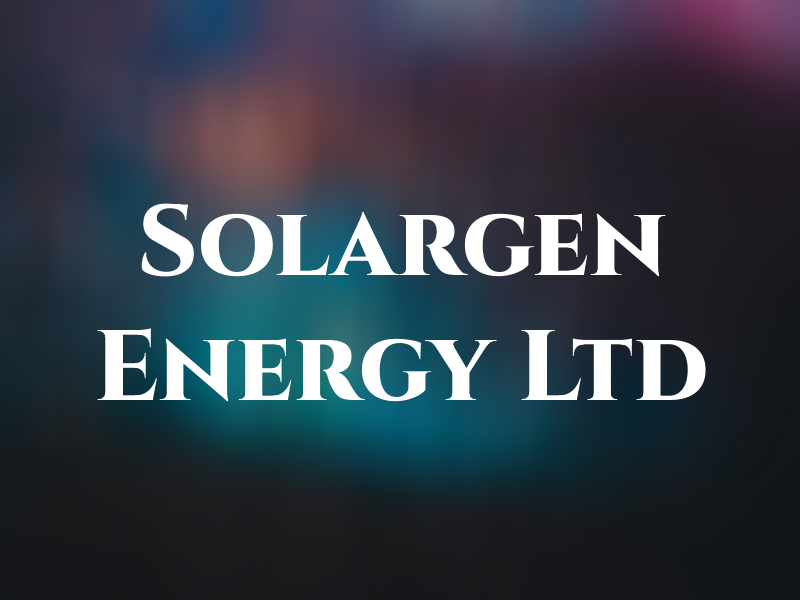 Solargen Energy Ltd