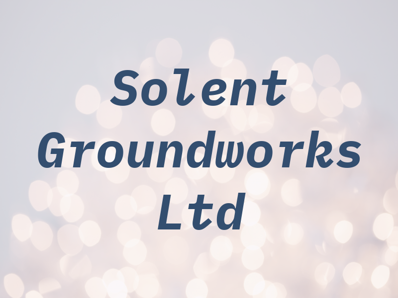 Solent Groundworks Ltd