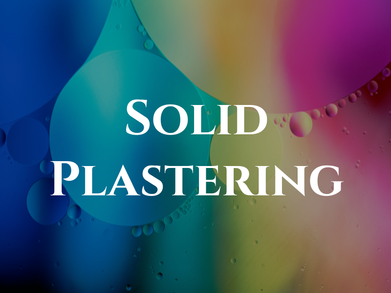 Solid Plastering