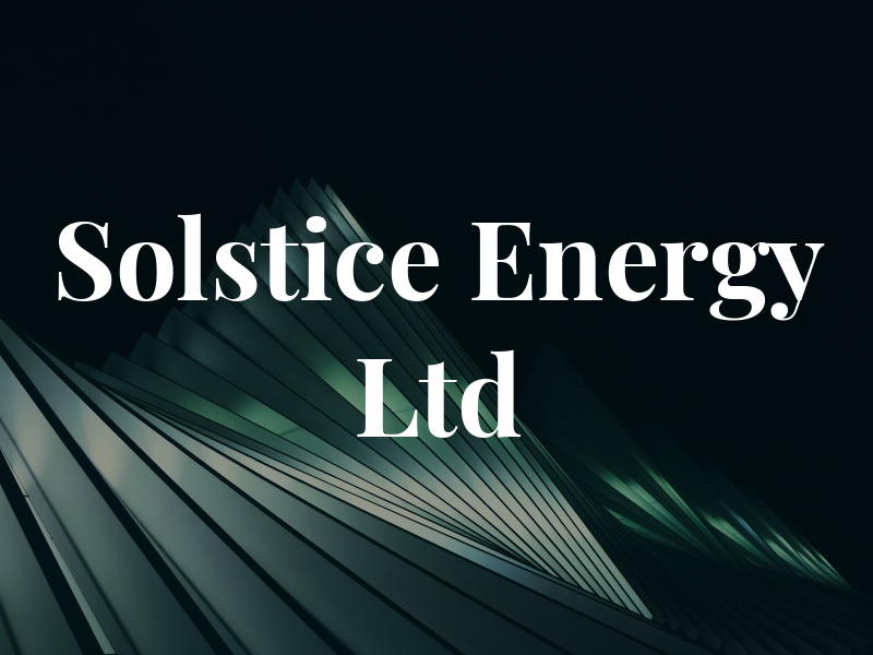 Solstice Energy Ltd