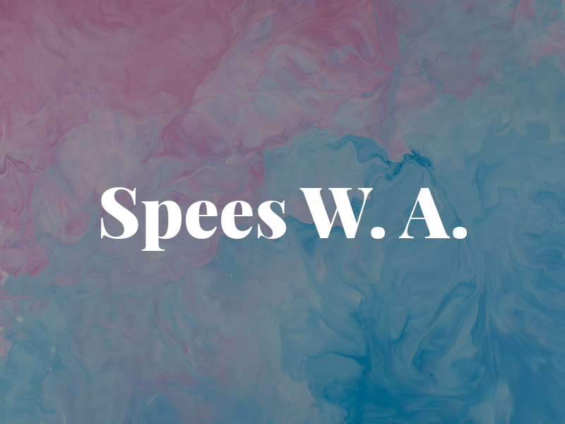 Spees W. A.