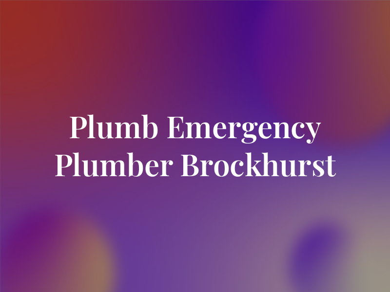 Tec Plumb Emergency Plumber Brockhurst