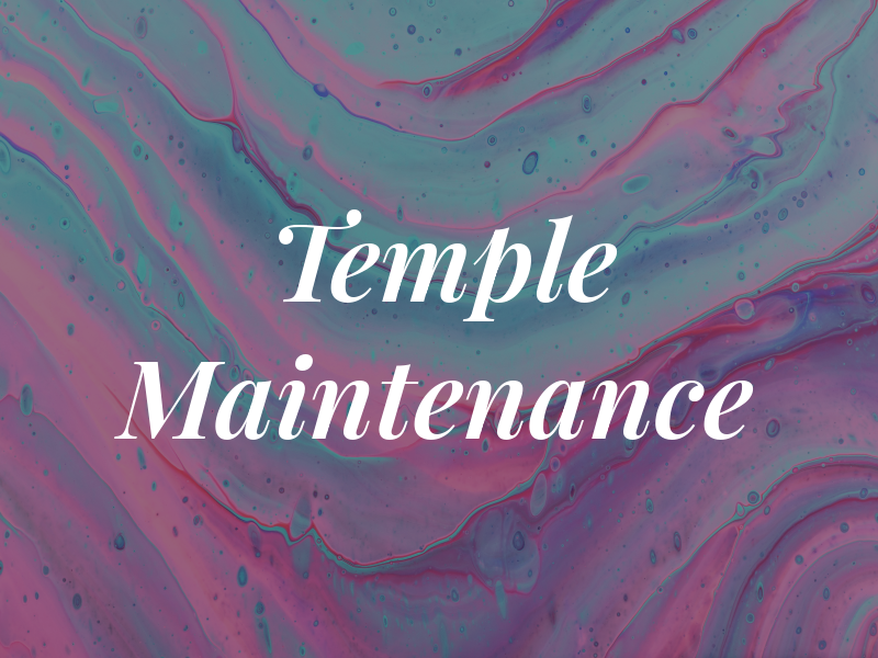 Temple Maintenance