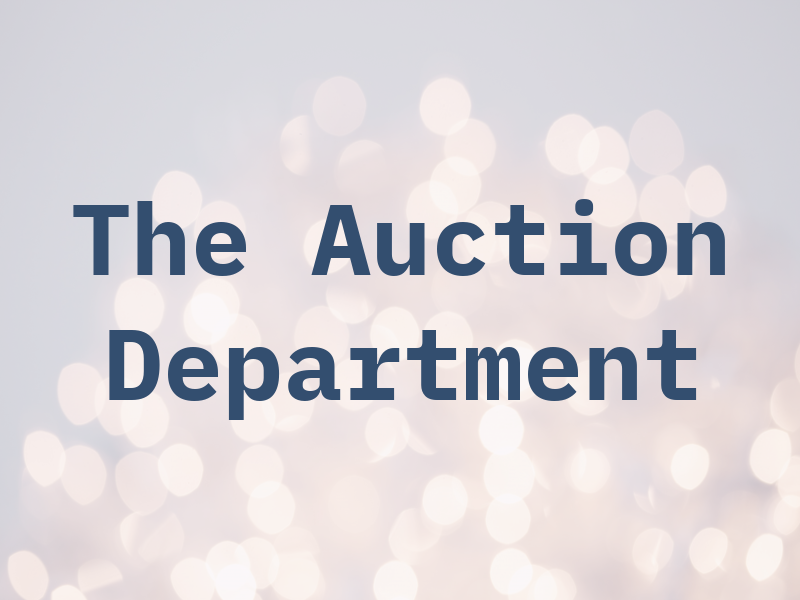 The Auction Department