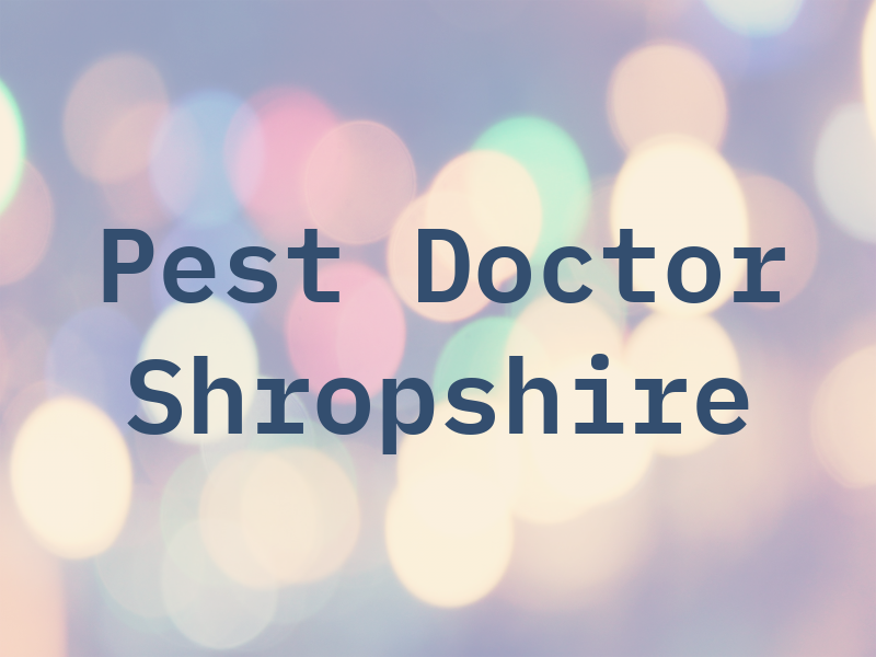 The Pest Doctor Shropshire