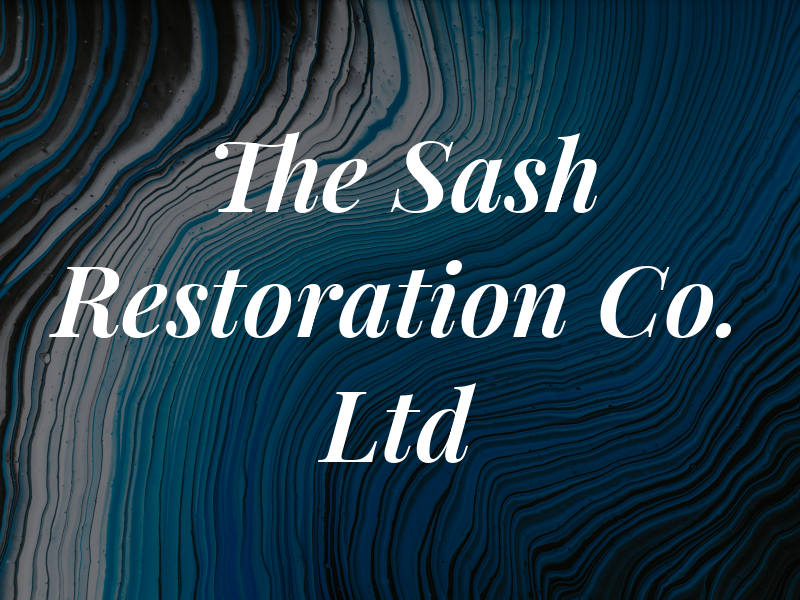 The Sash Restoration Co. Ltd