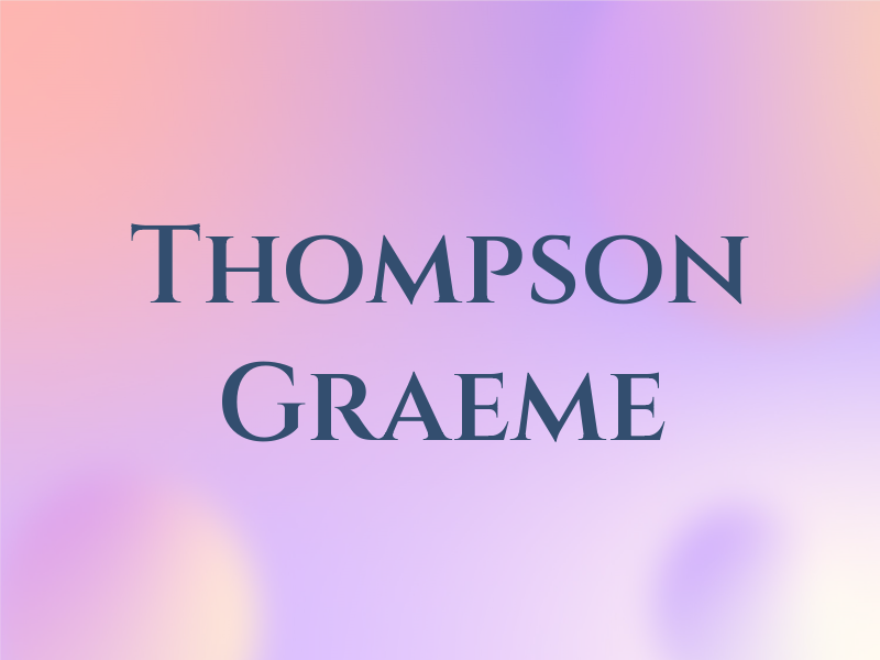 Thompson Graeme