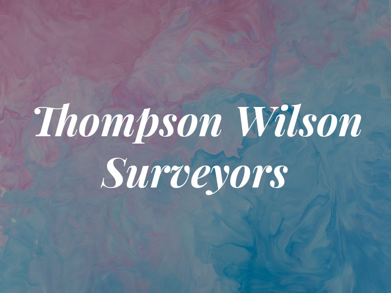 Thompson Wilson Surveyors