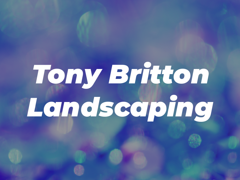 Tony Britton Landscaping