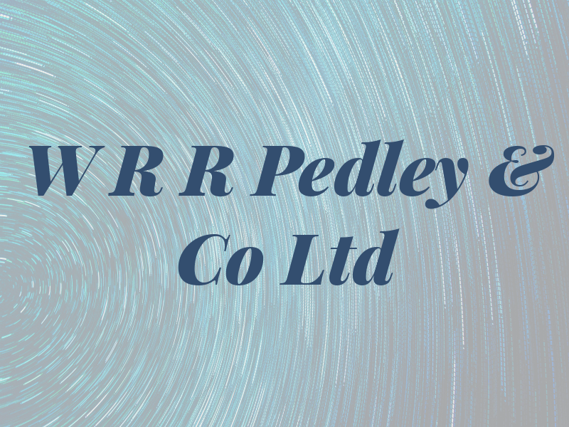 W R R Pedley & Co Ltd