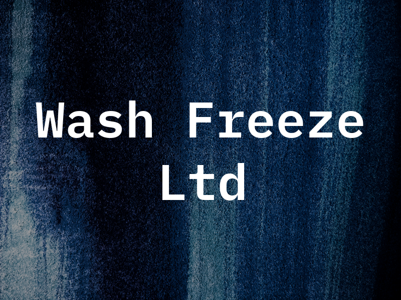 Wash Freeze Ltd