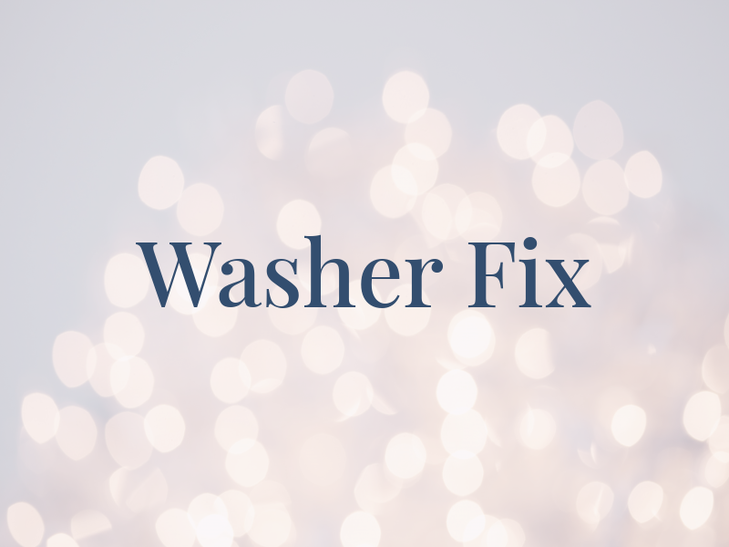 Washer Fix