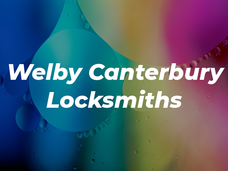Welby Canterbury Locksmiths