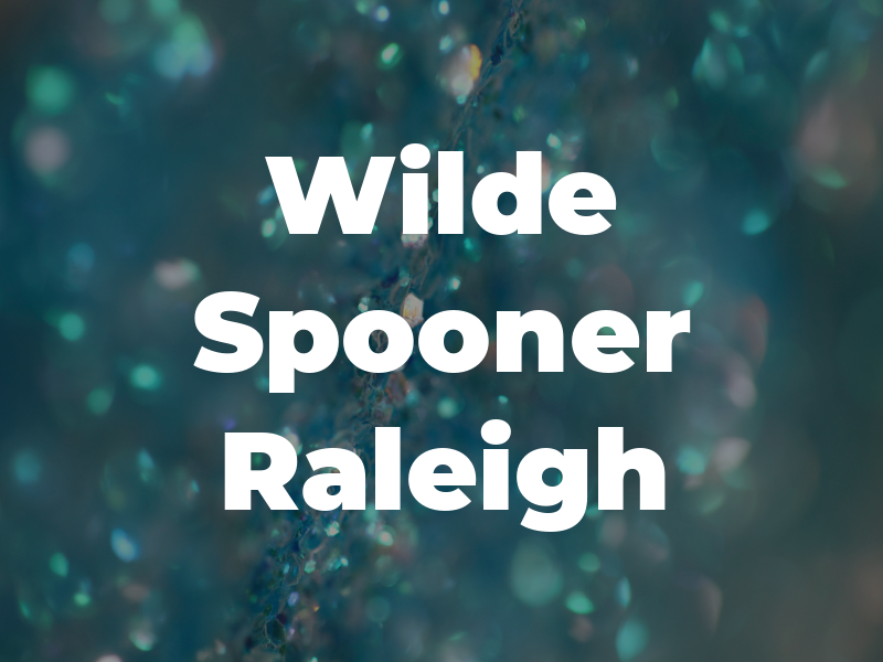 Wilde Spooner Raleigh
