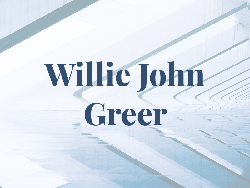 Willie John Greer