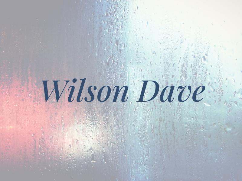 Wilson Dave