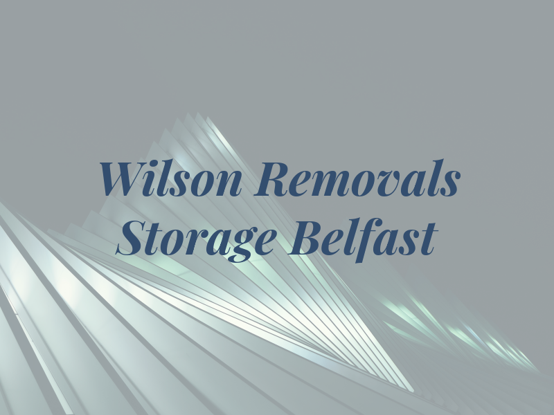 Wilson Removals and Storage Belfast