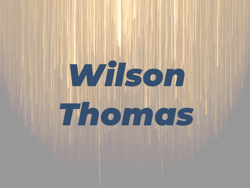 Wilson Thomas