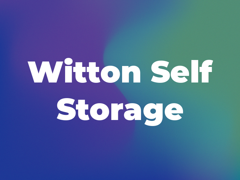 Witton Self Storage