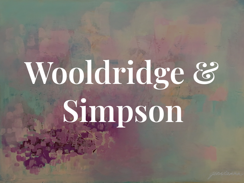 Wooldridge & Simpson