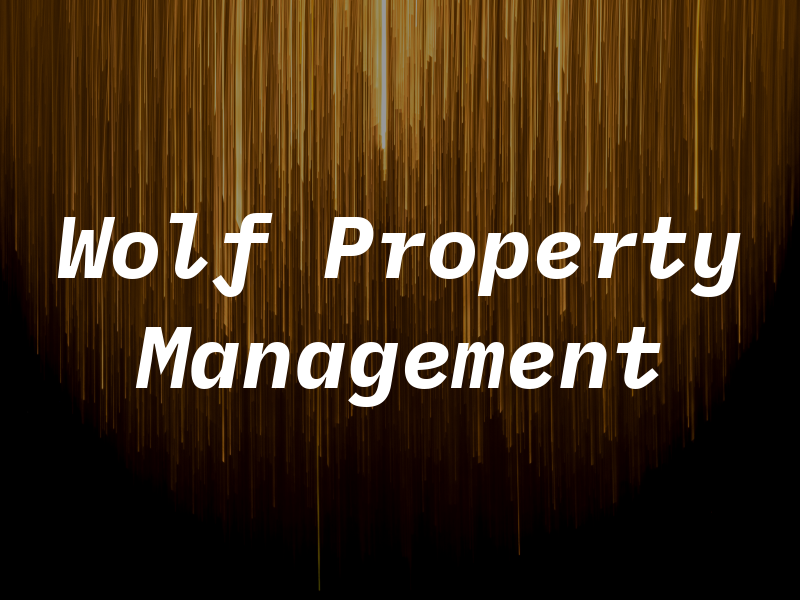 Wolf Property & Management Ltd