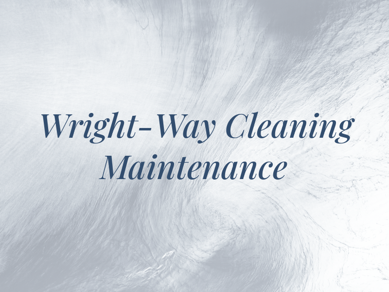 Wright-Way Cleaning & Maintenance
