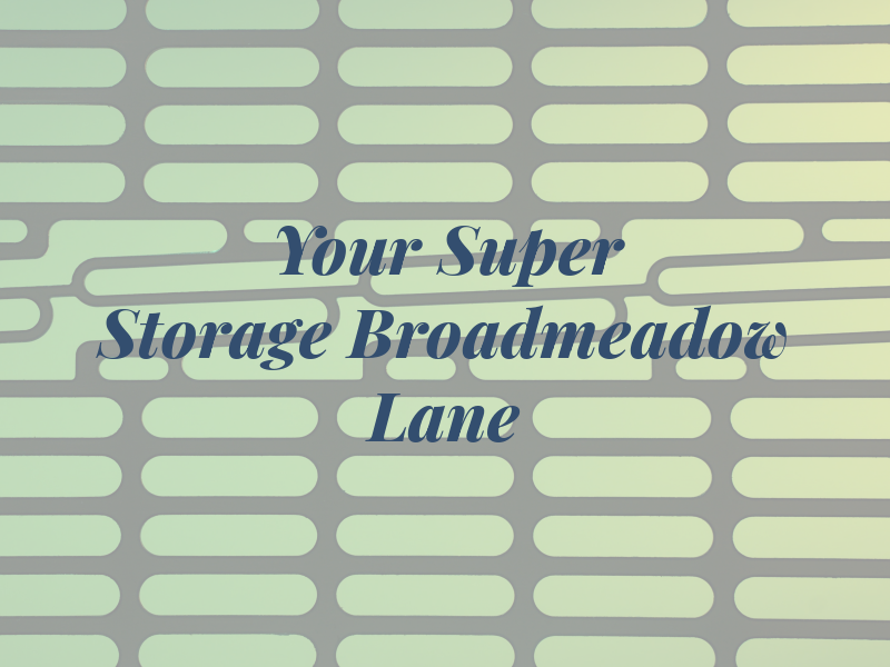 Your Super Storage at Broadmeadow Lane