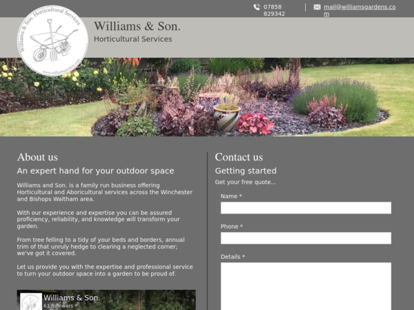 Williams & Son. Horticultural Services (Williams Gardens)