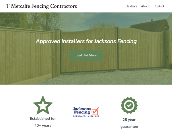 T Metcalfe Fencing Contractors