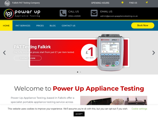 Power Up Appliance Testing