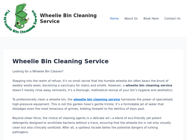 Wheelie Bin Cleaner