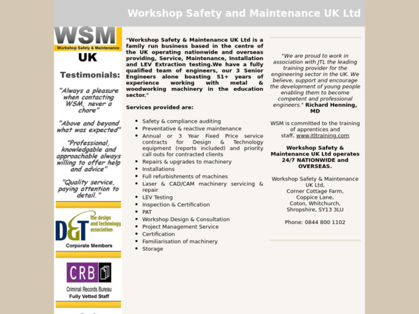 WSM Engineering Facilities Ltd