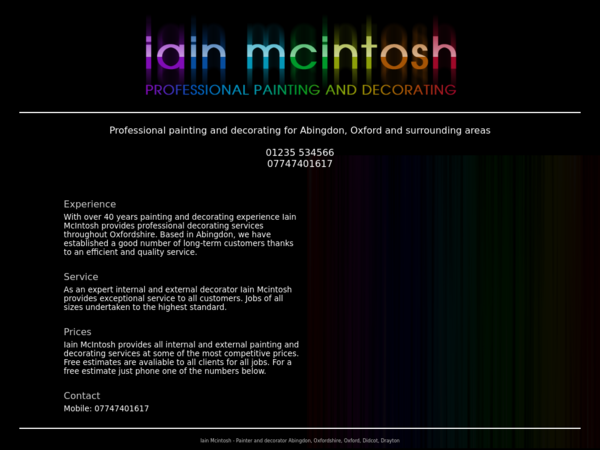 Iain McIntosh Painter and Decorator