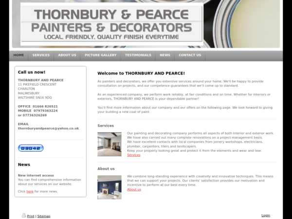 Thornbury and Pearce Painting and Decorating Co.
